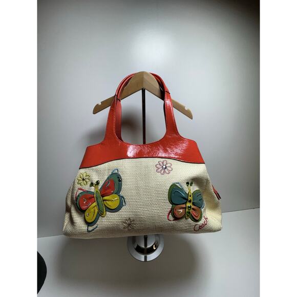 Coach F16584 Lexi Woven Butterfly Shoulder Bag Limited Edition Y2K Glam Designer - Picture 9 of 9